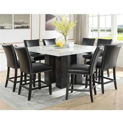 Quotes 9 Piece Counter Height Dining Set